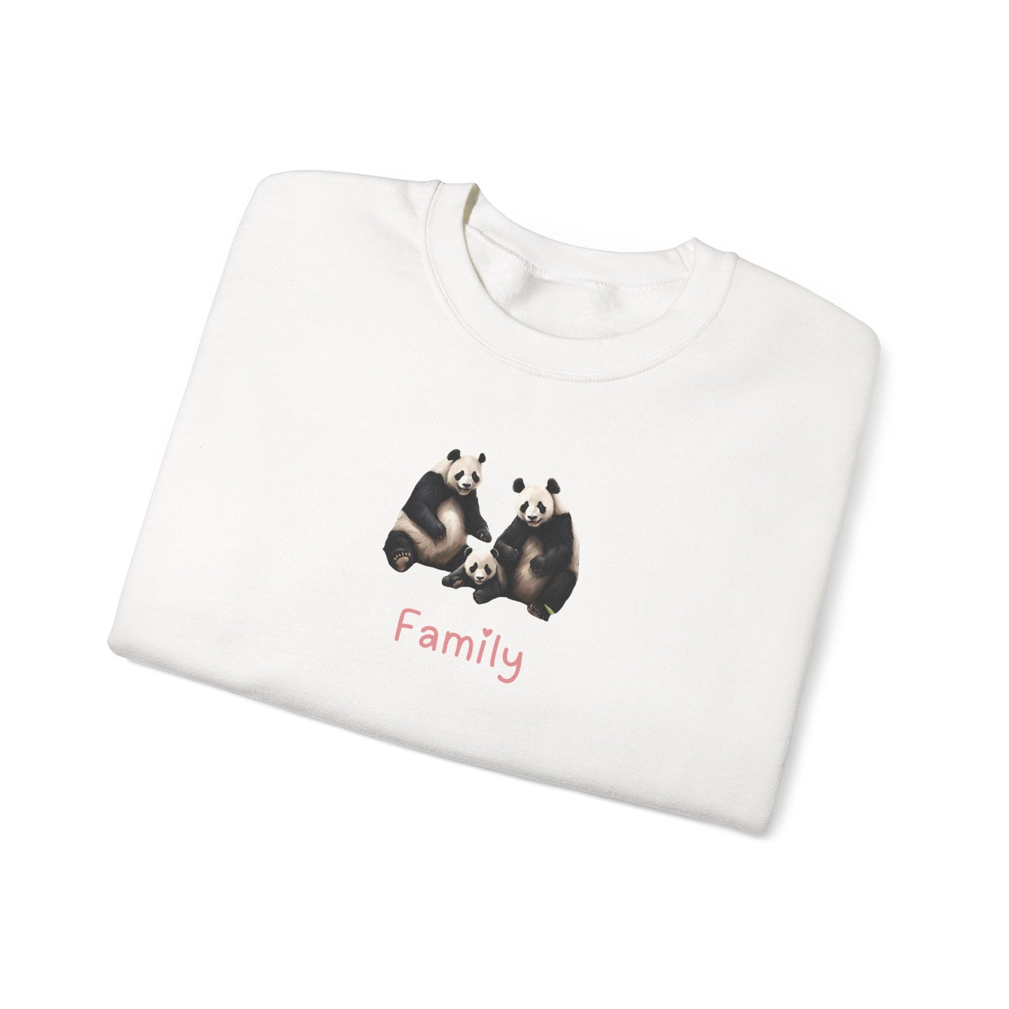 Panda Family Unisex Crewneck Sweatshirt
