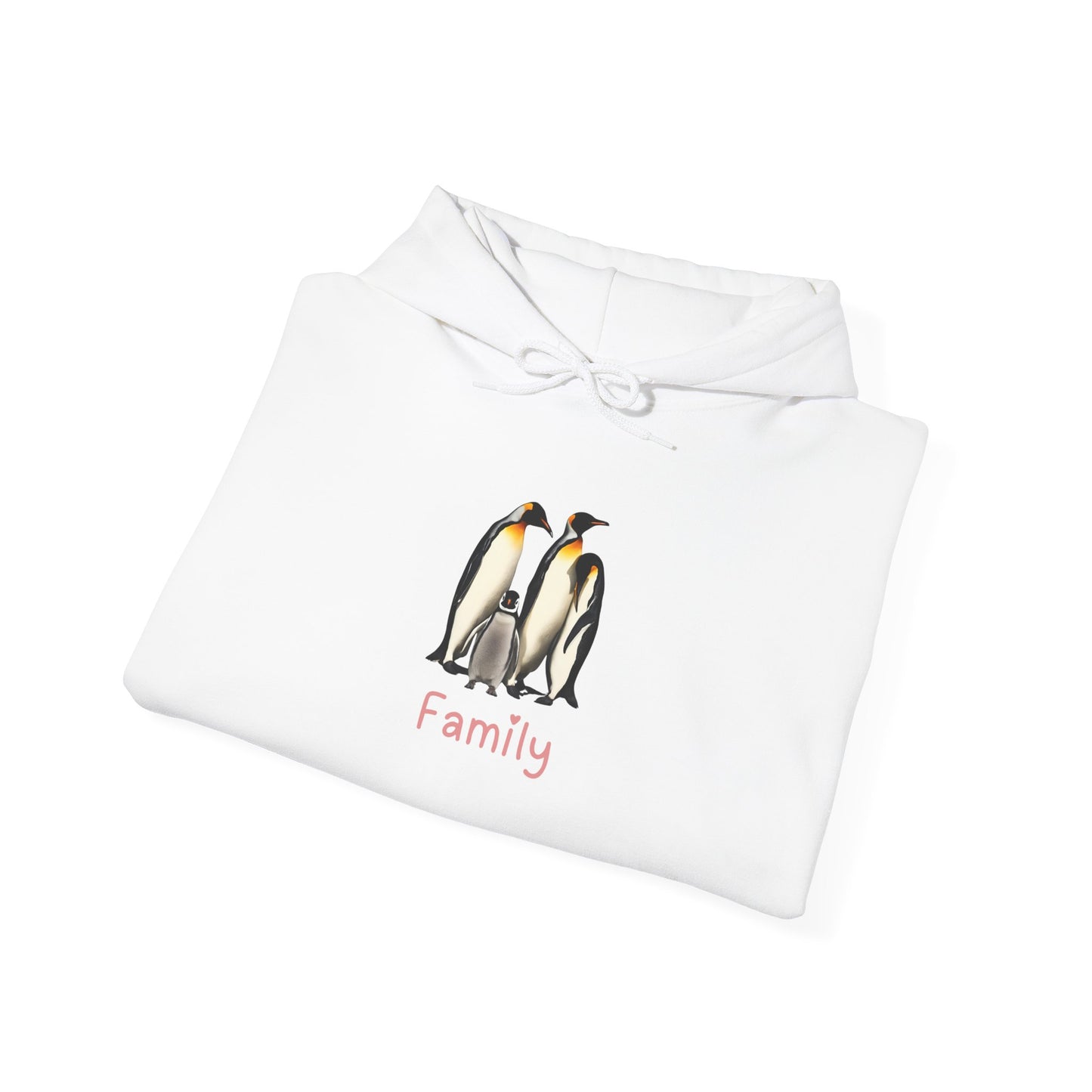 Penguin Family Unisex Hooded Sweatshirt