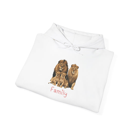 Lion Family Unisex Hooded Sweatshirt