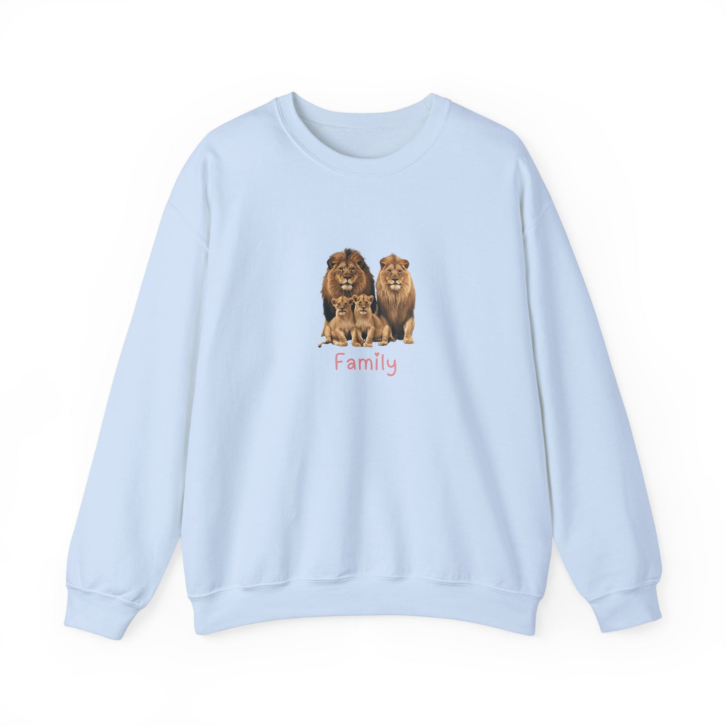Lion Family Unisex Crewneck Sweatshirt