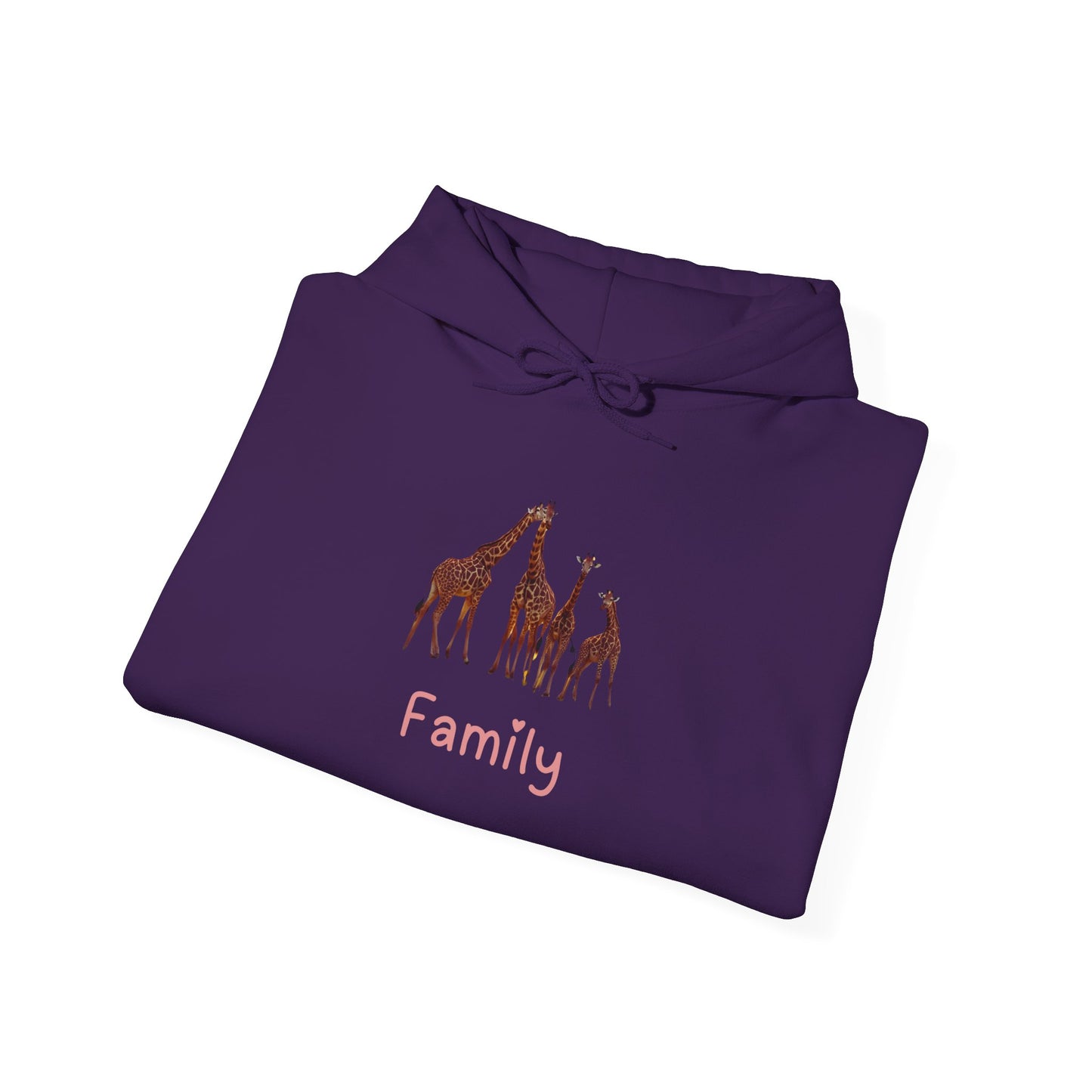 Family Giraffe Unisex Hooded Sweatshirt