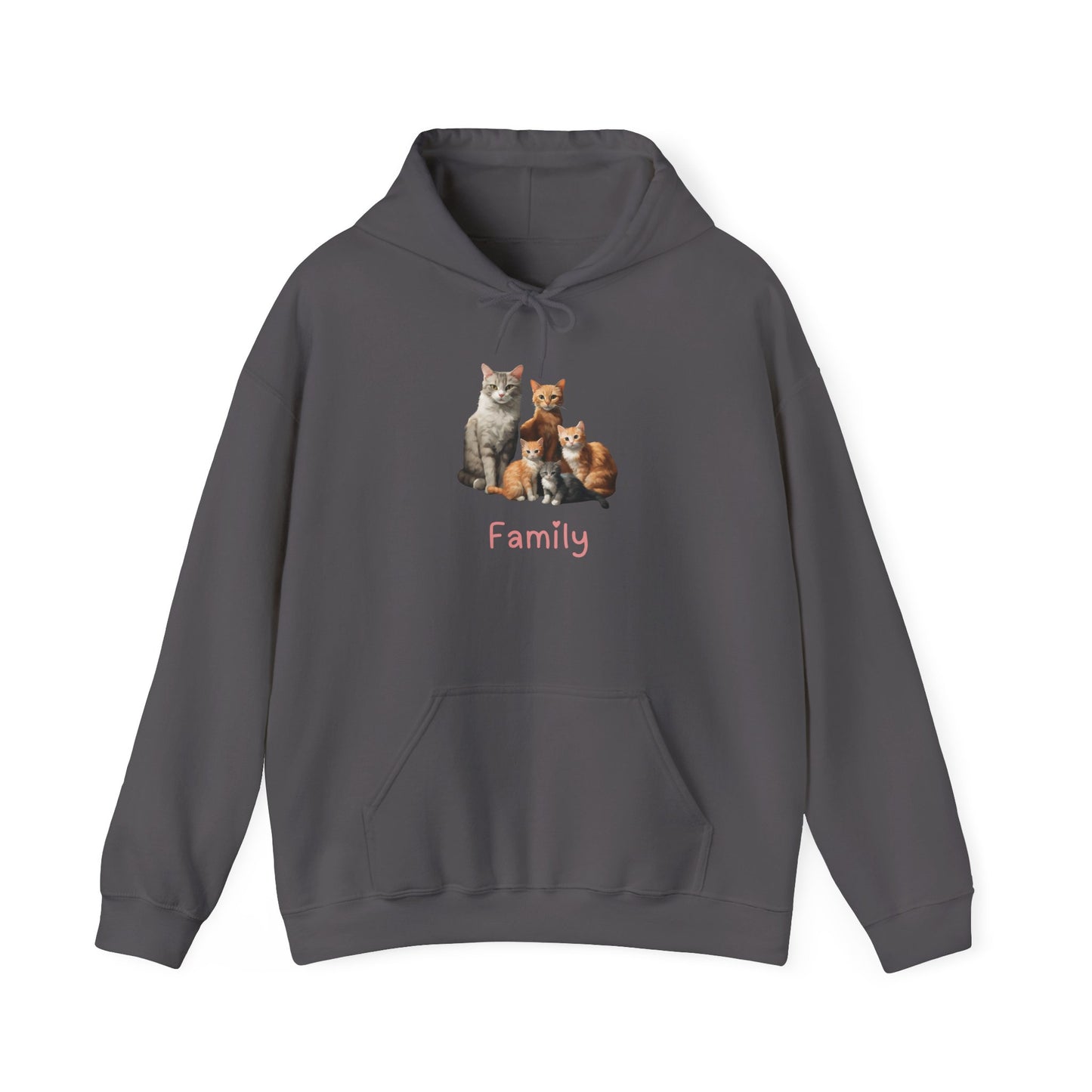 Cat Family Unisex Hooded Sweatshirt