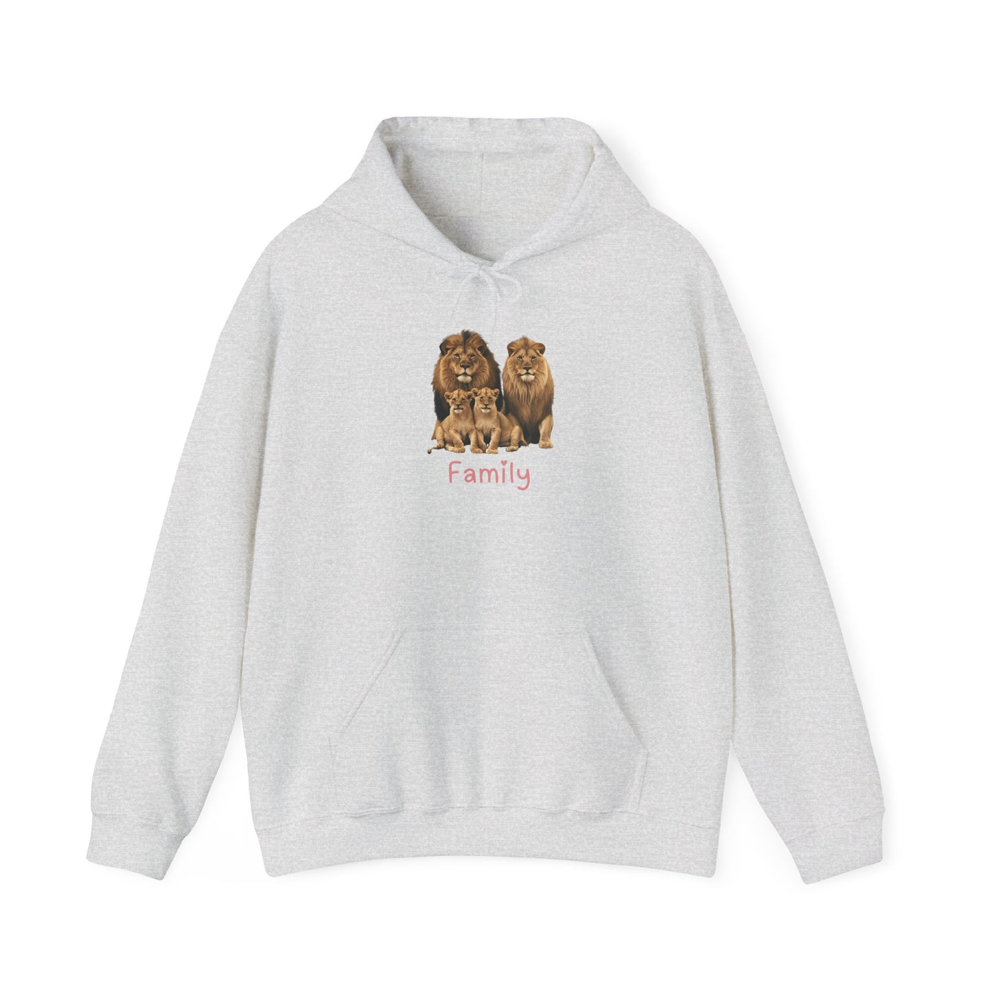 Lion Family Unisex Hooded Sweatshirt