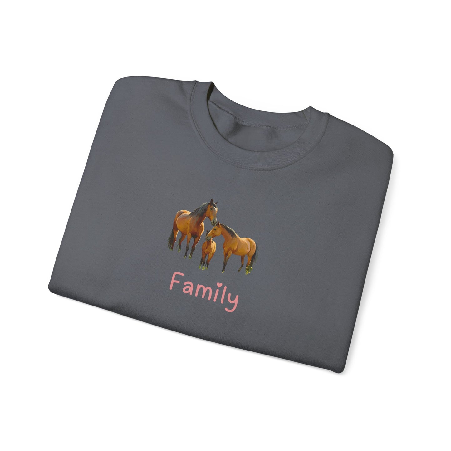 Horse Family Unisex Crewneck Sweatshirt
