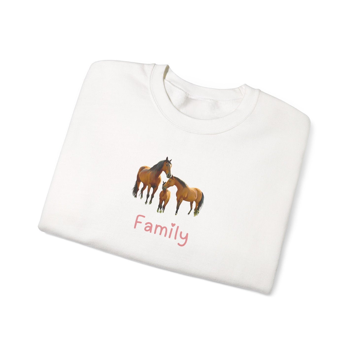 Horse Family Unisex Crewneck Sweatshirt