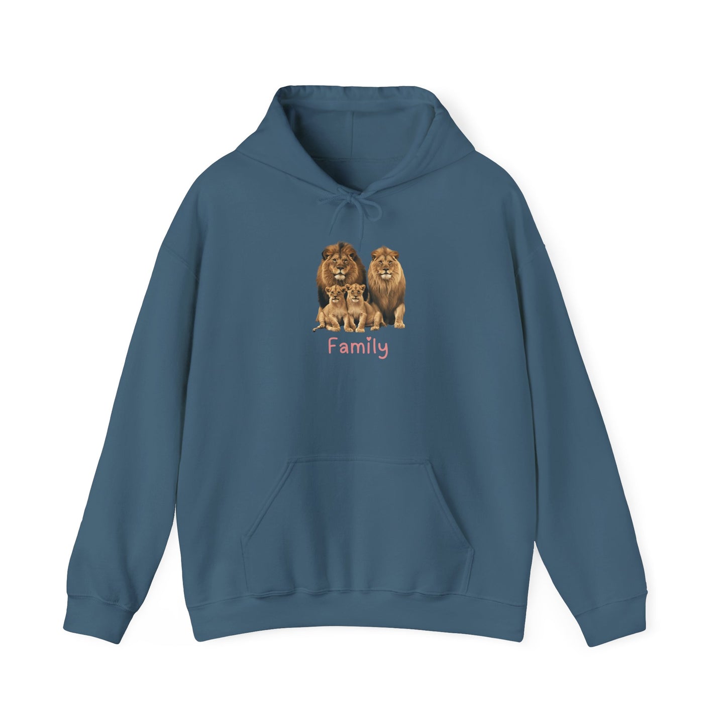 Lion Family Unisex Hooded Sweatshirt