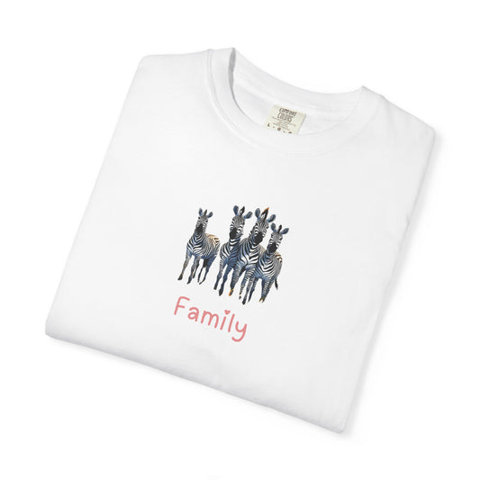 Zebra Family Unisex T Shirt