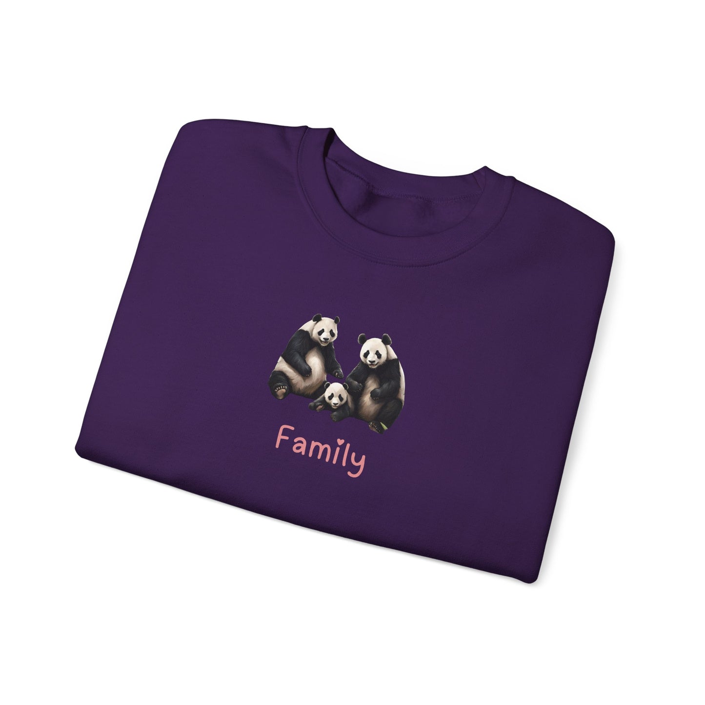 Panda Family Unisex Crewneck Sweatshirt