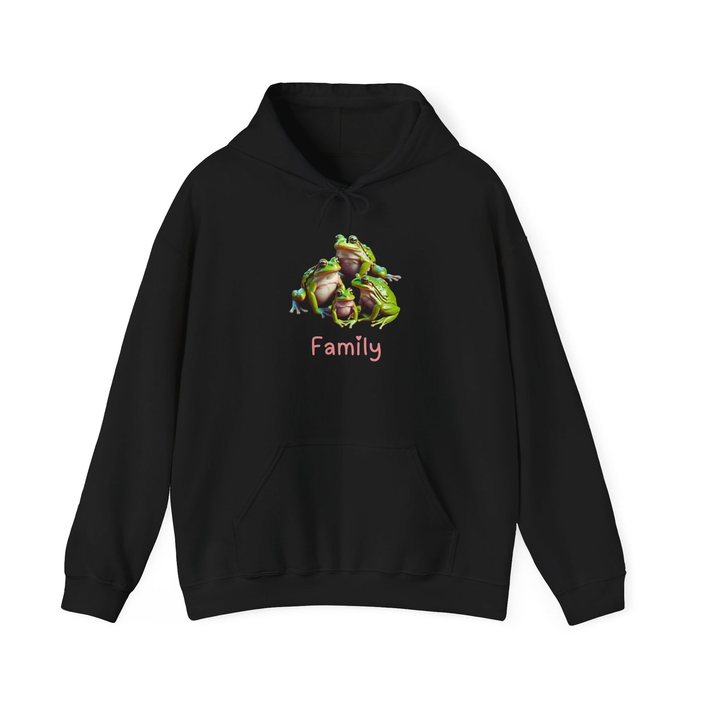 Frog Family Unisex Hooded Sweatshirt