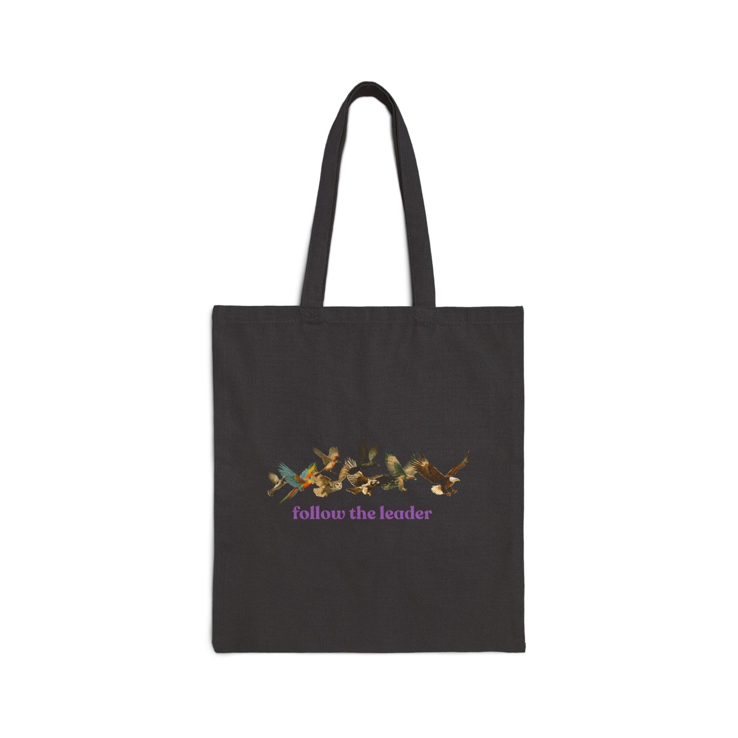 Follow The Leader Cotton Canvas Tote Bag