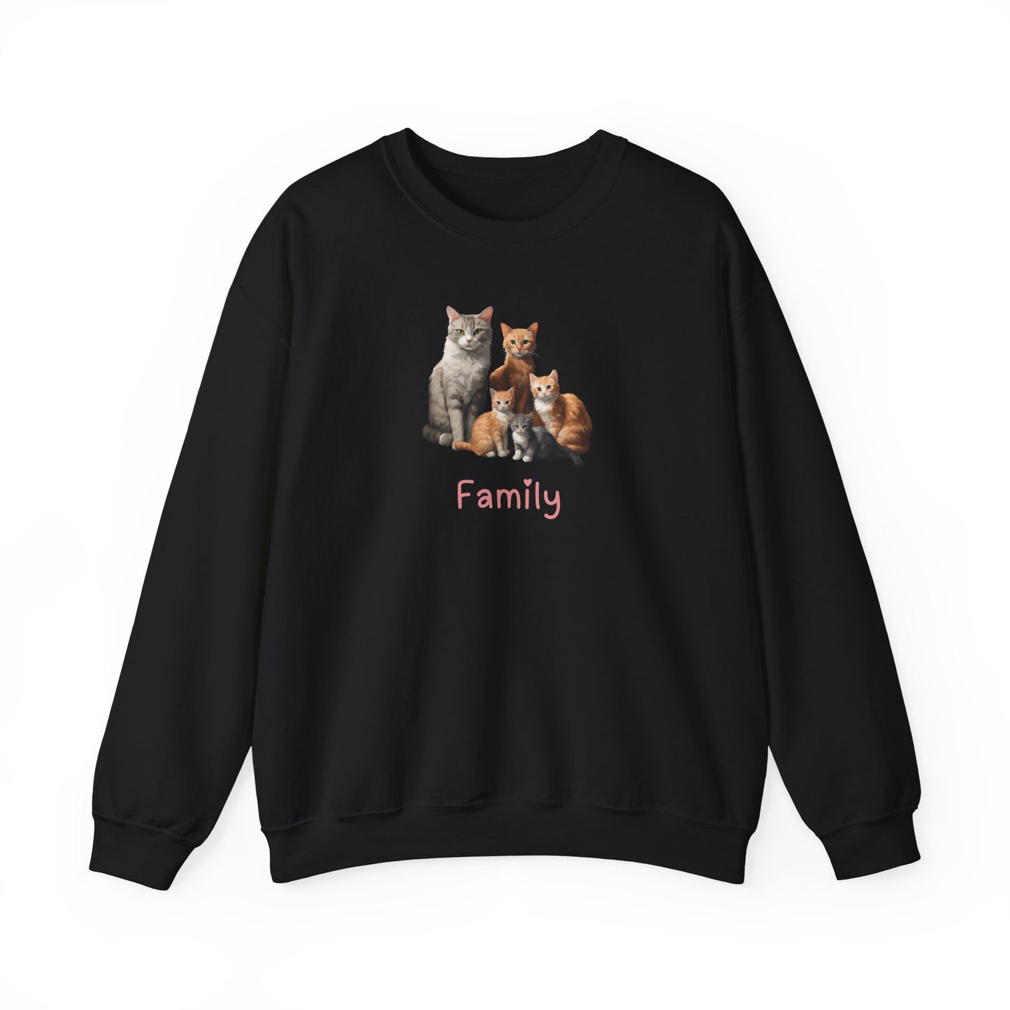 Cat Family  Unisex Crewneck Sweatshirt
