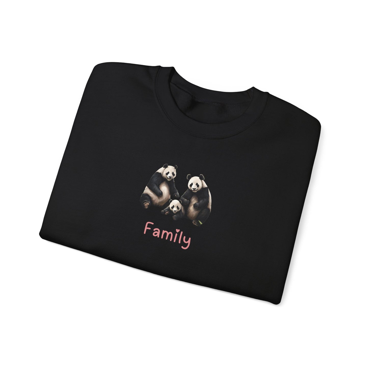 Panda Family Unisex Crewneck Sweatshirt