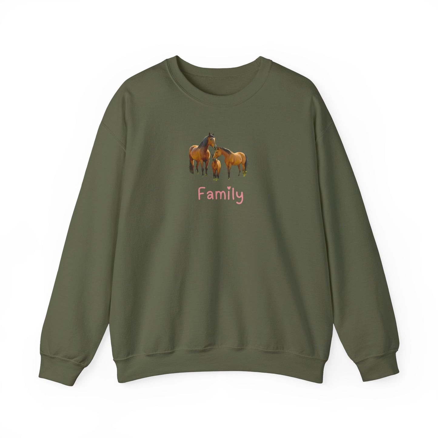 Horse Family Unisex Crewneck Sweatshirt