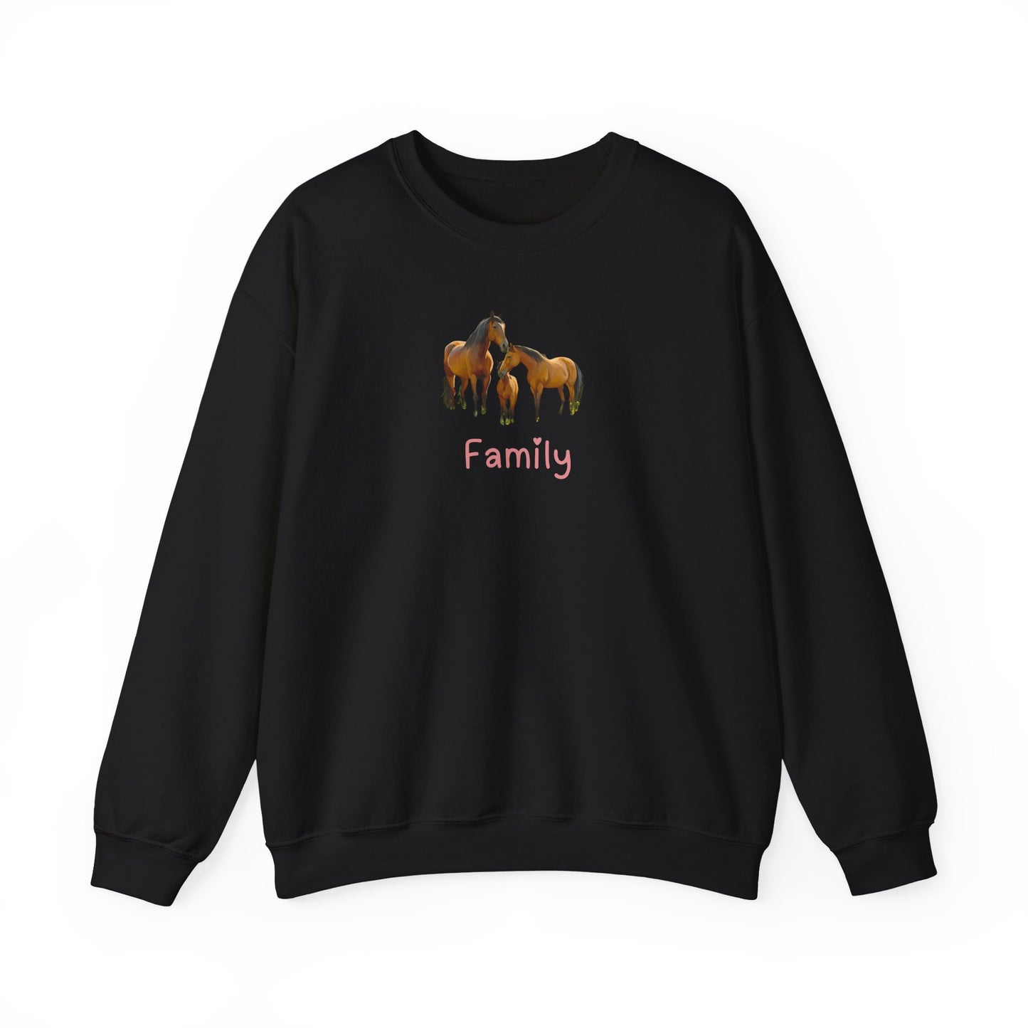 Horse Family Unisex Crewneck Sweatshirt