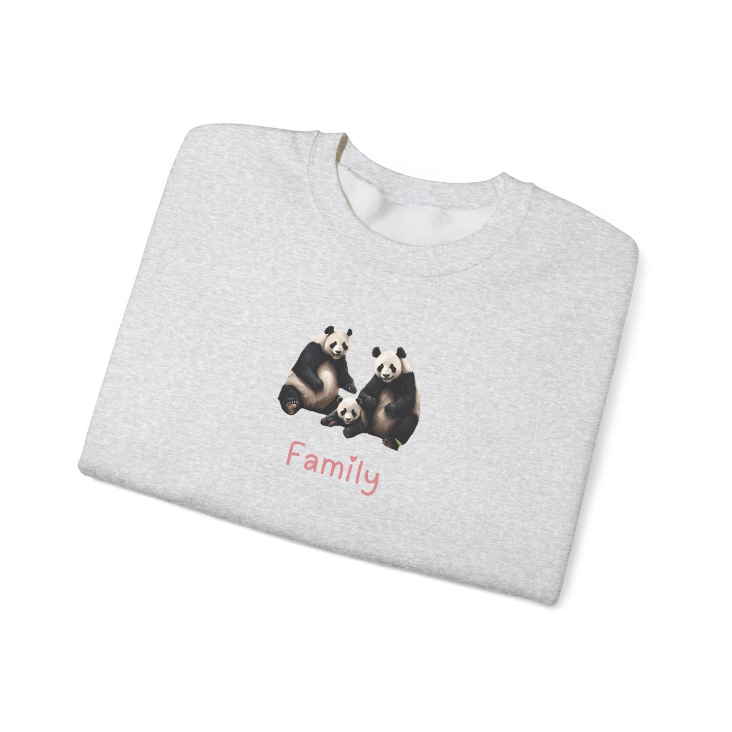Panda Family Unisex Crewneck Sweatshirt