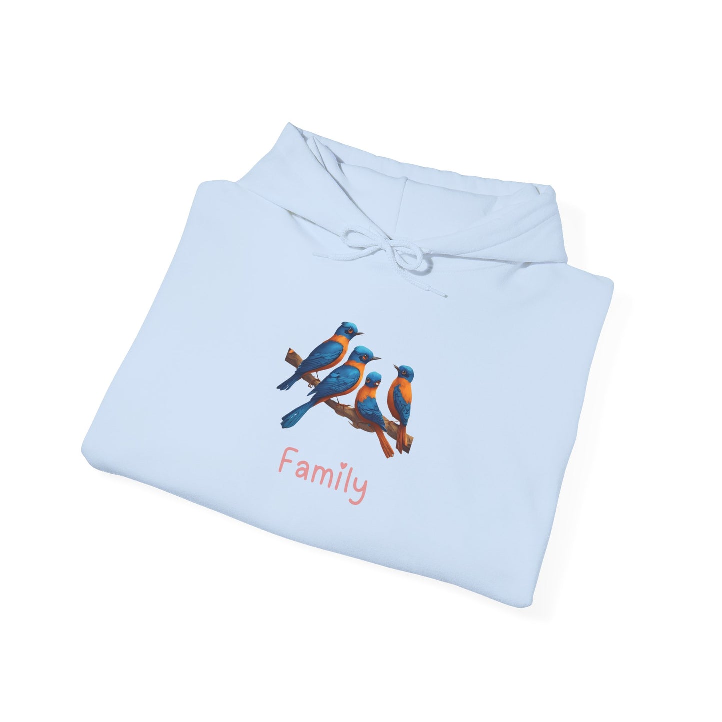 Bird Family Unisex Hooded Sweatshirt