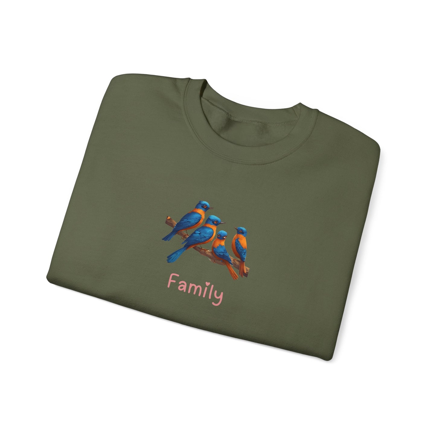Bird Family Unisex Crewneck Sweatshirt