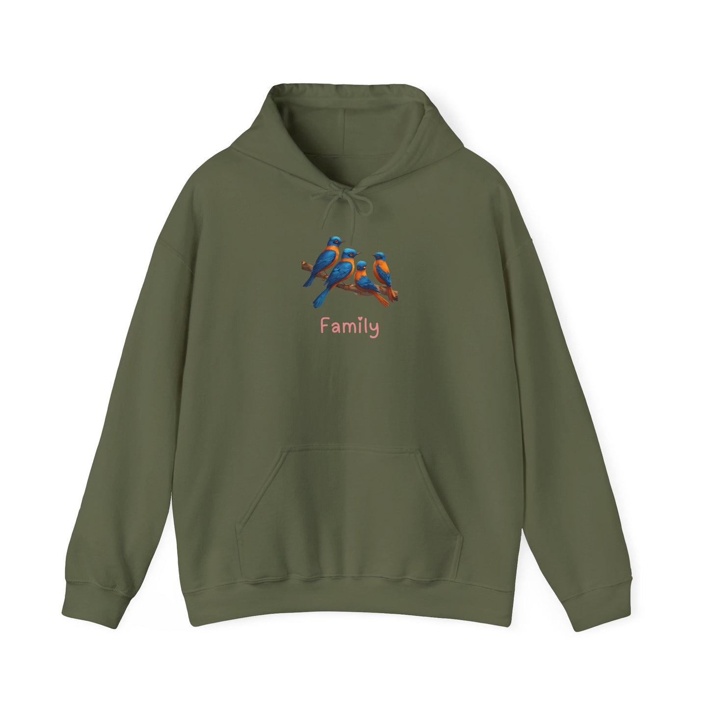 Bird Family Unisex Hooded Sweatshirt