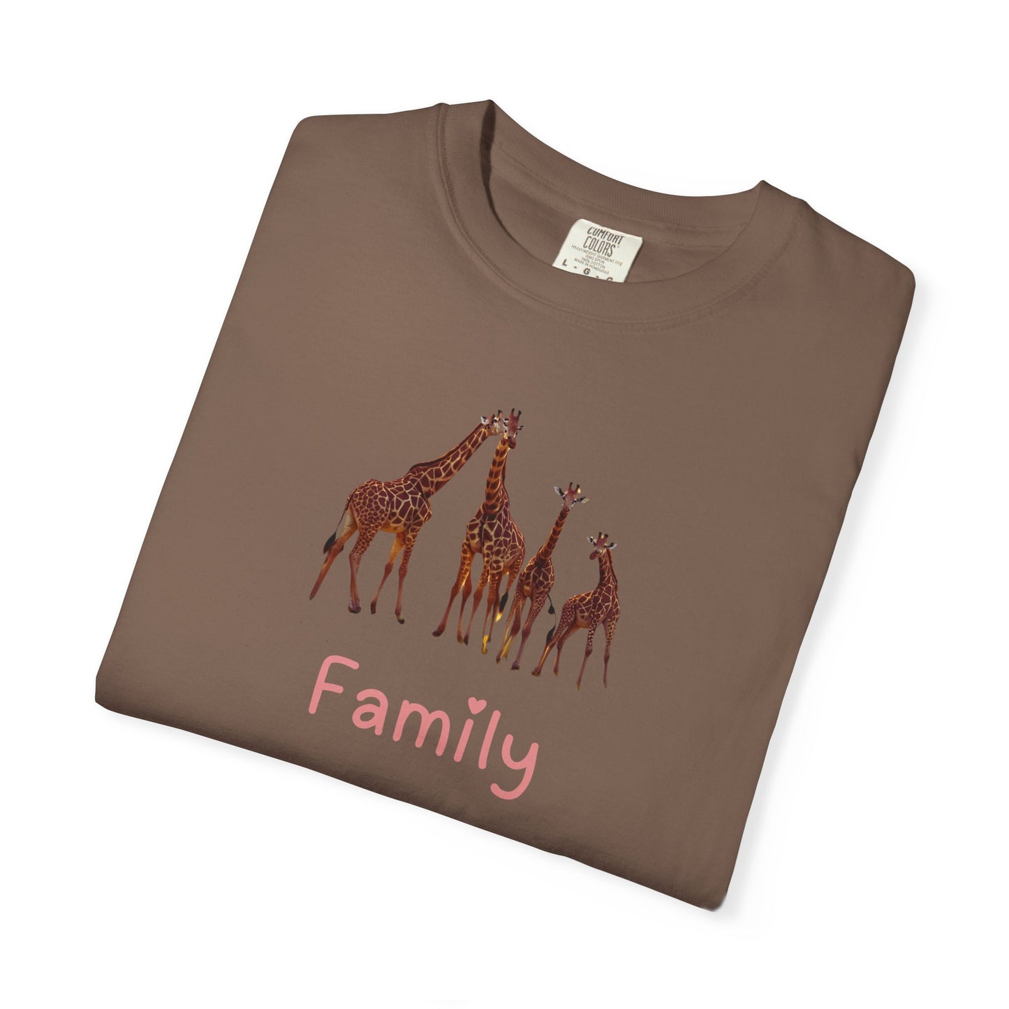Family Giraffe Unisex T-Shirt - Cute Animal Graphic Tee
