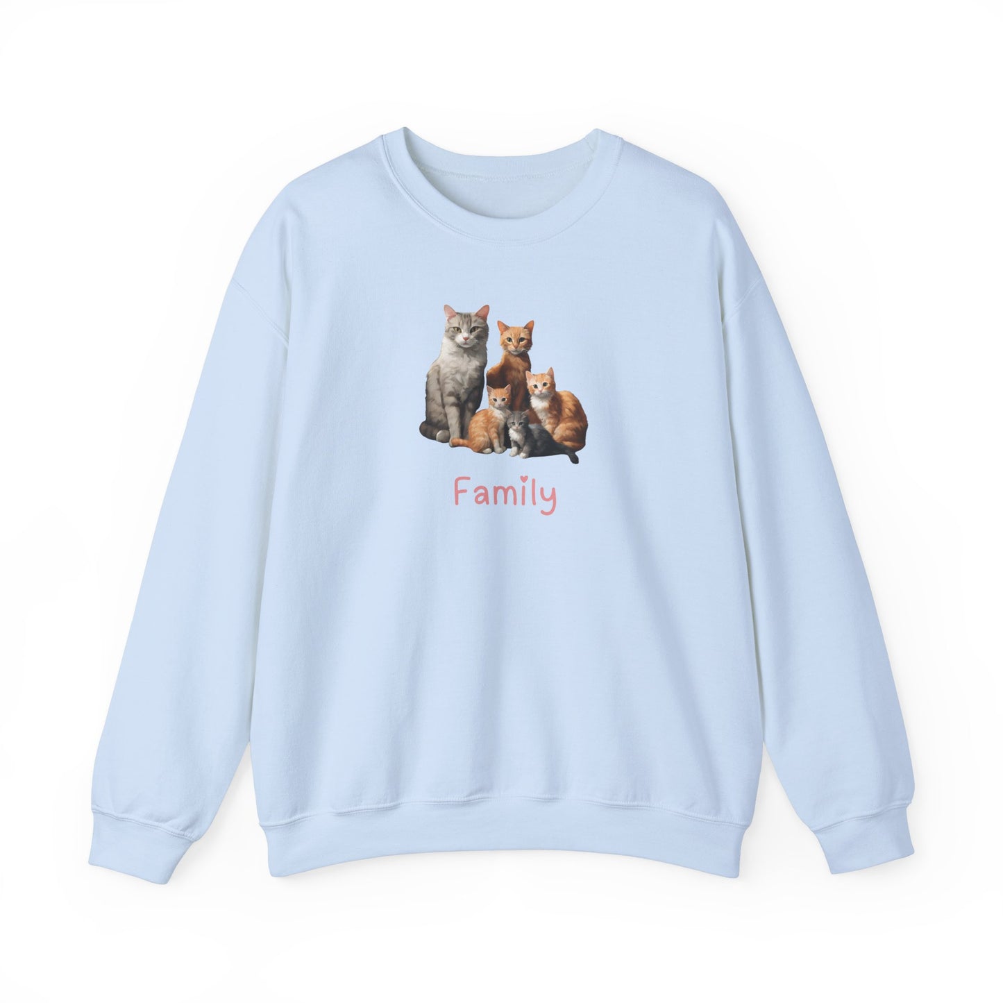 Cat Family  Unisex Crewneck Sweatshirt