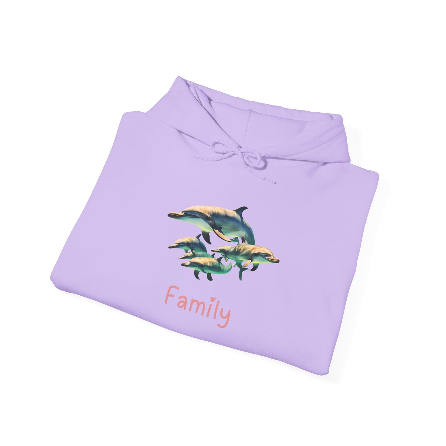 Dolphin Family Unisex Hooded Sweatshirt