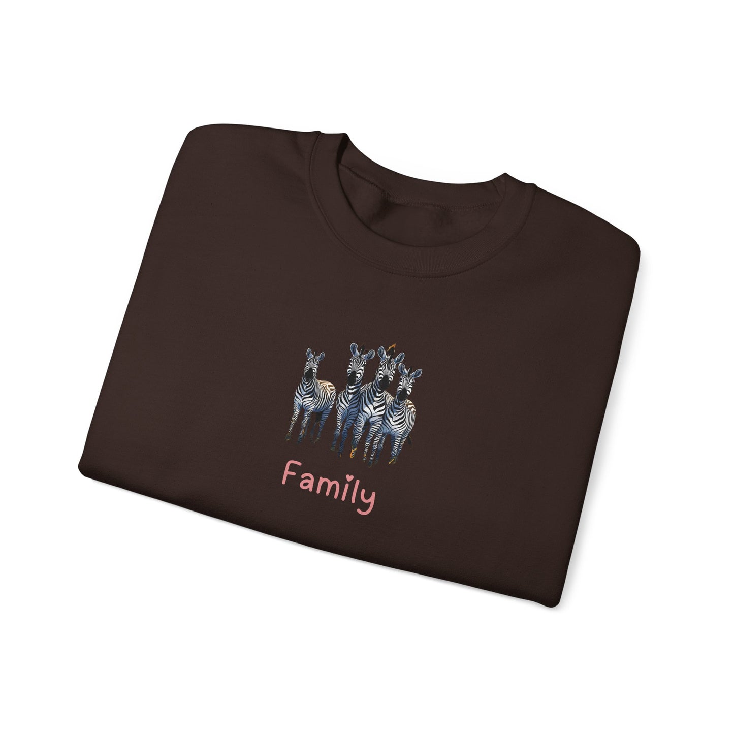 Zebra Family Unisex Crewneck Sweatshirt