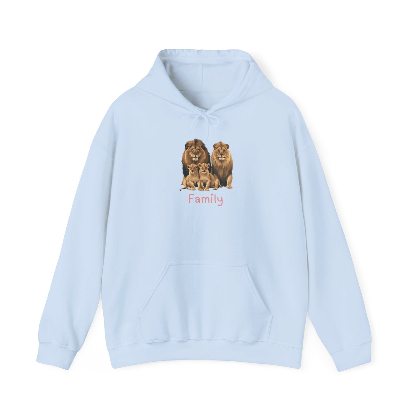 Lion Family Unisex Hooded Sweatshirt
