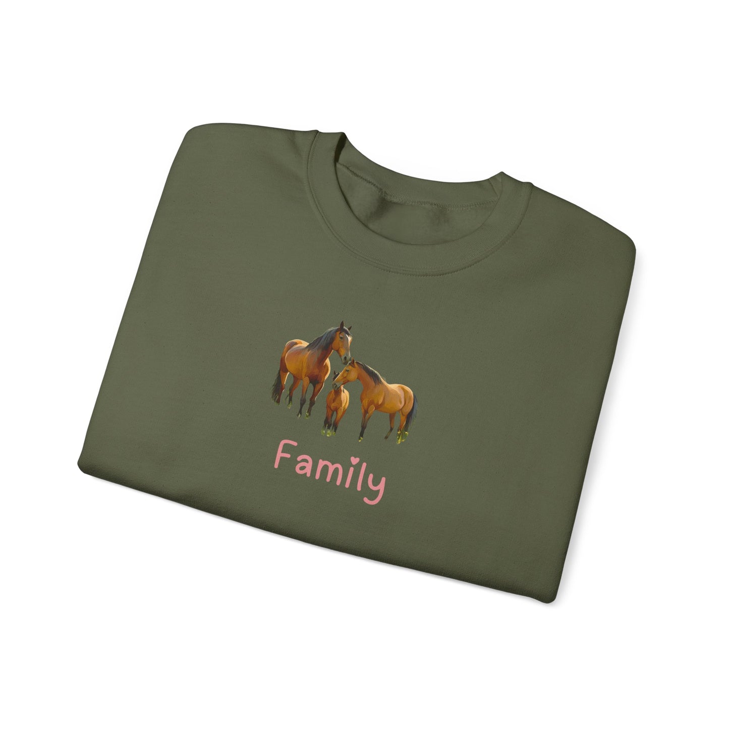 Horse Family Unisex Crewneck Sweatshirt