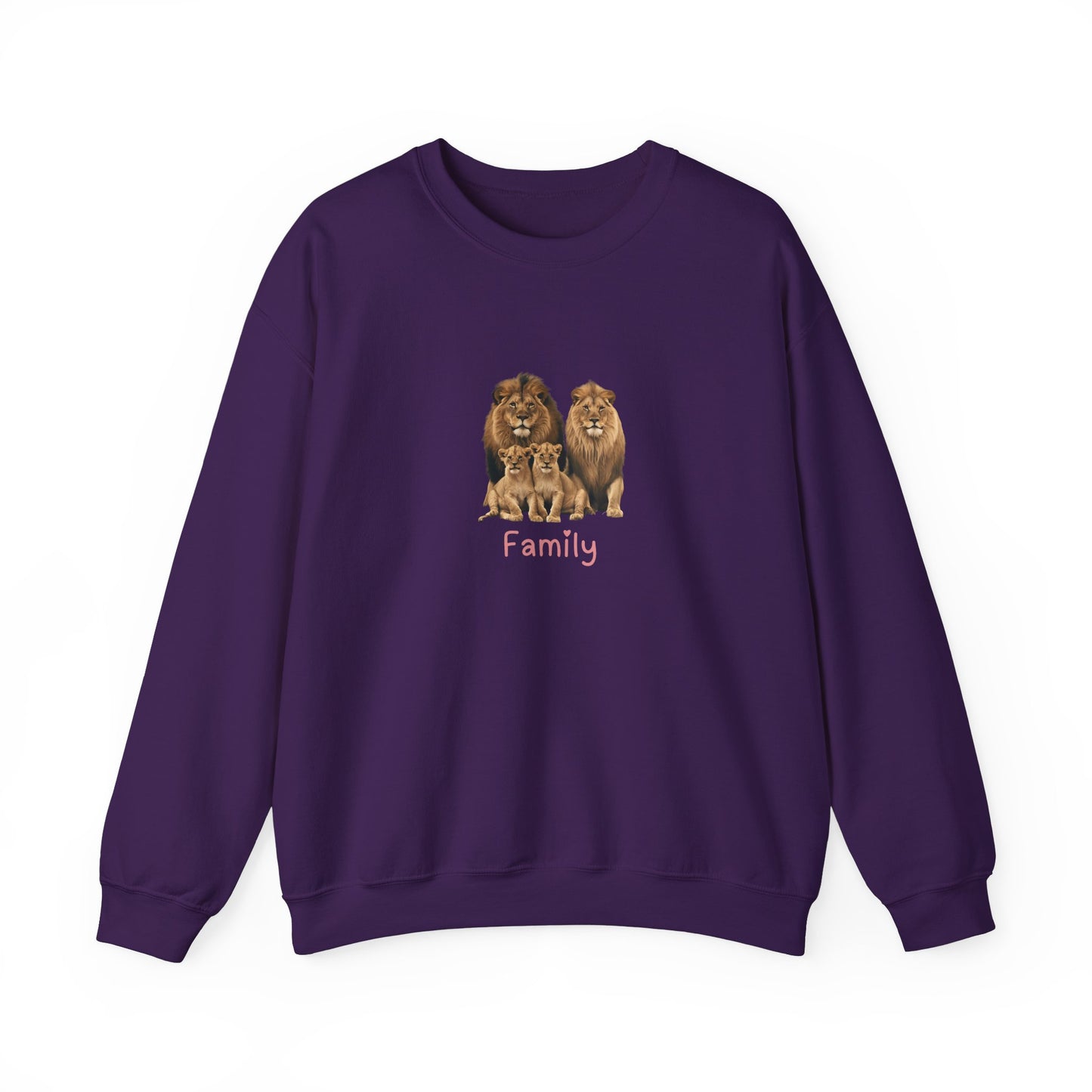 Lion Family Unisex Crewneck Sweatshirt