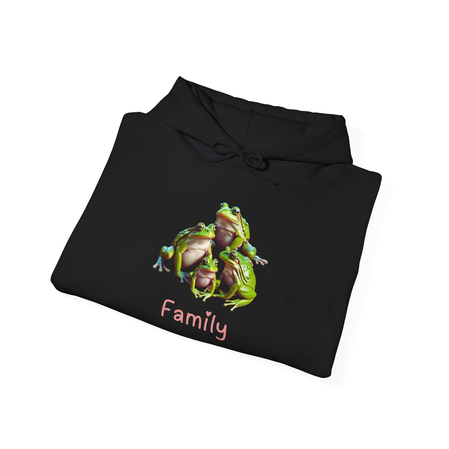 Frog Family Unisex Hooded Sweatshirt