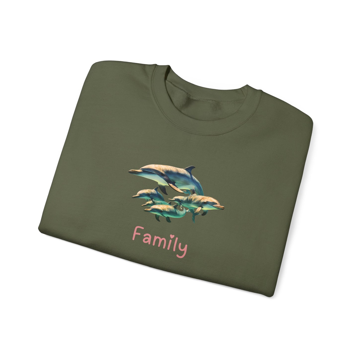 Dolphin Family Unisex Crewneck Sweatshirt