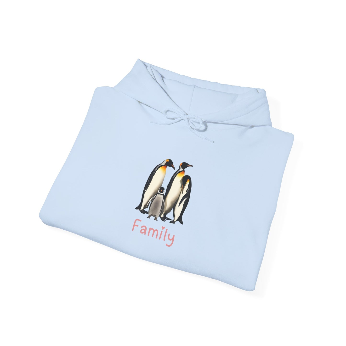Penguin Family Unisex Hooded Sweatshirt