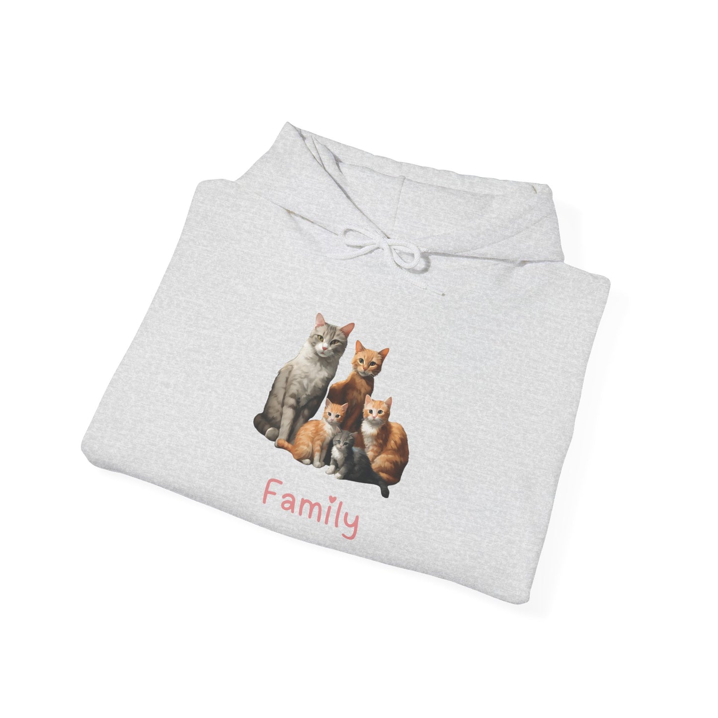 Cat Family Unisex Hooded Sweatshirt