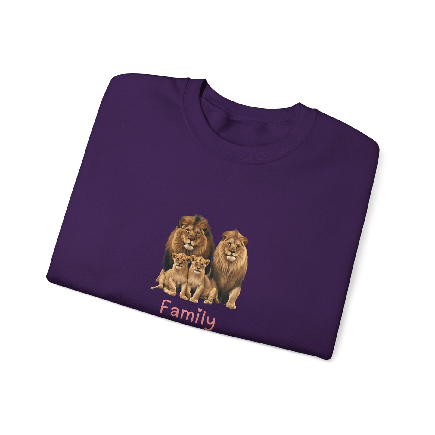 Lion Family Unisex Crewneck Sweatshirt
