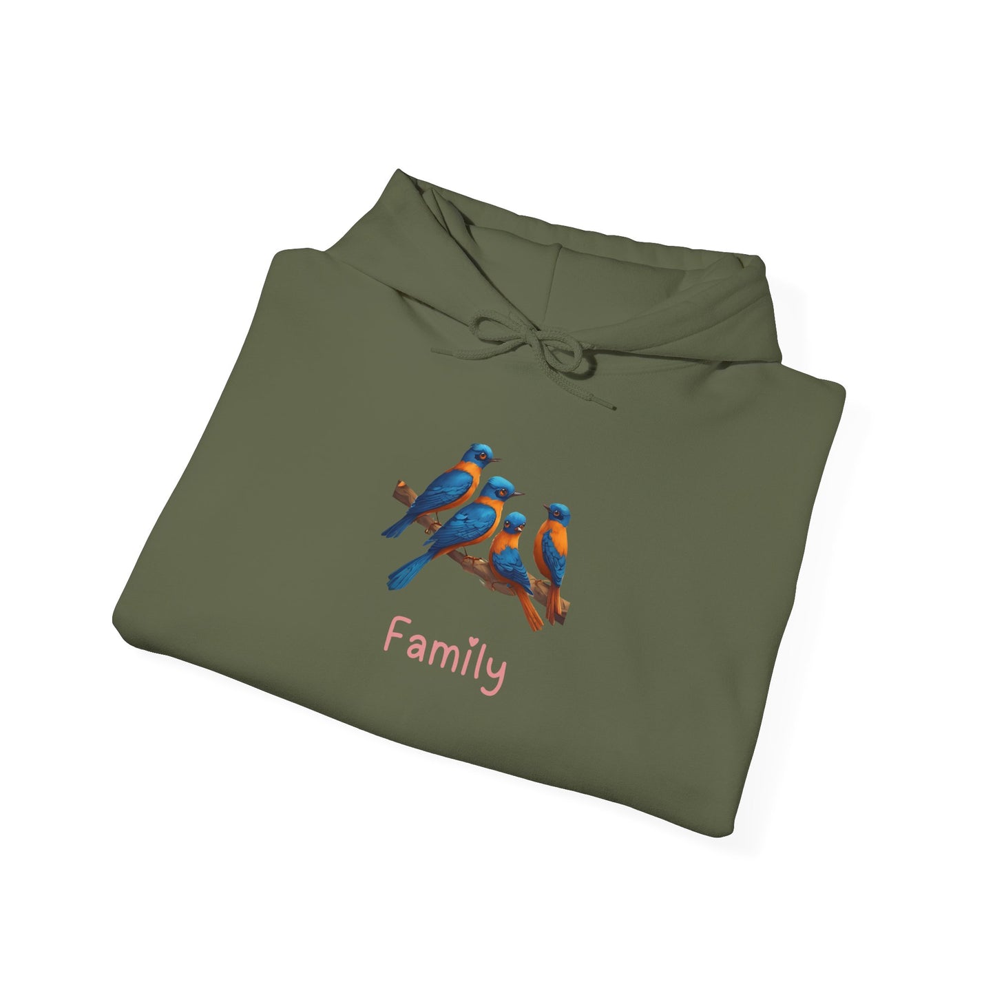 Bird Family Unisex Hooded Sweatshirt