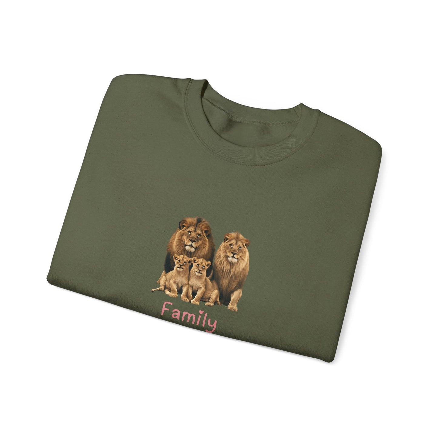 Lion Family Unisex Crewneck Sweatshirt