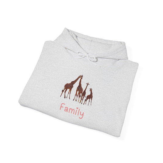 Family Giraffe Unisex Hooded Sweatshirt