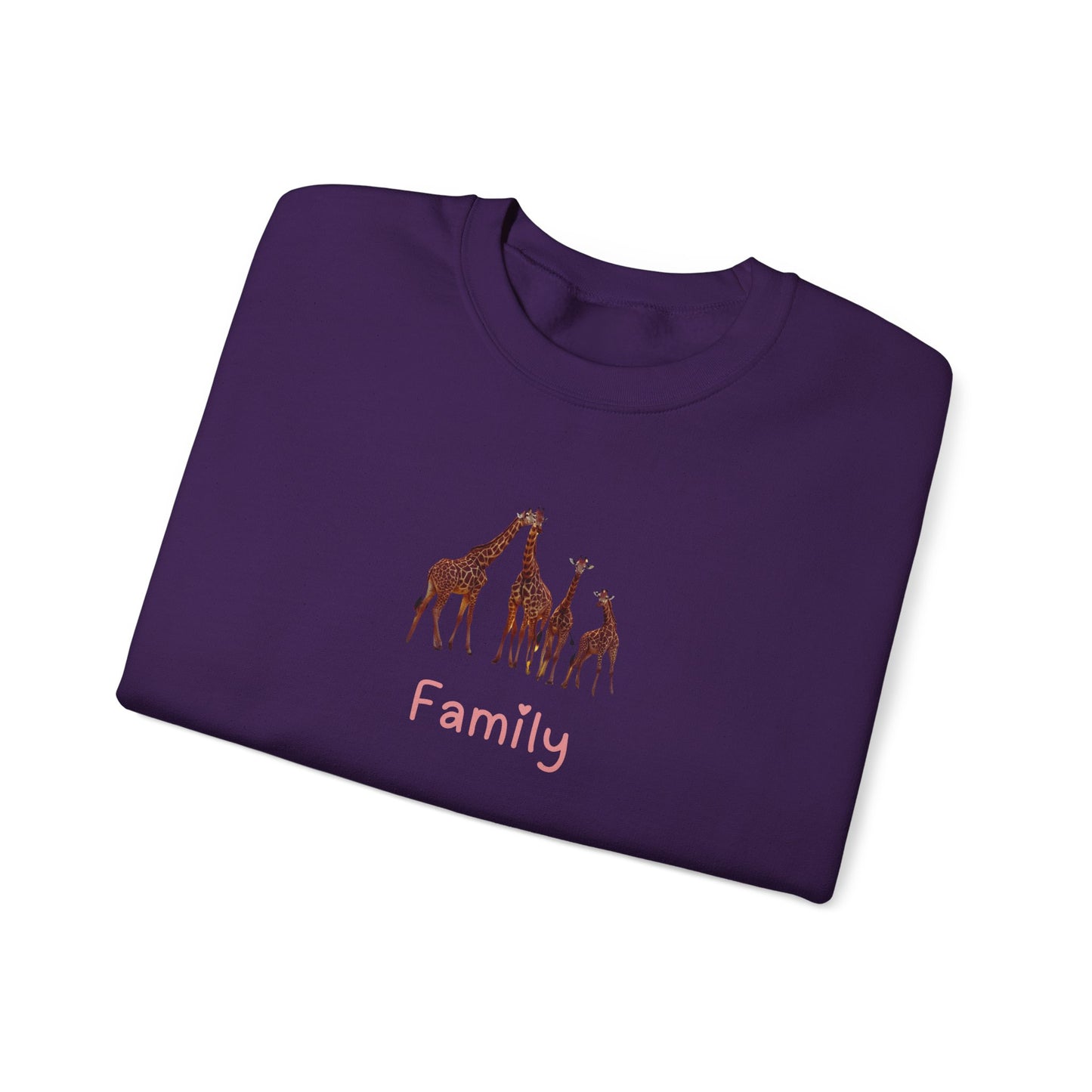 Family Giraffes  Unisex Crewneck Sweatshirt
