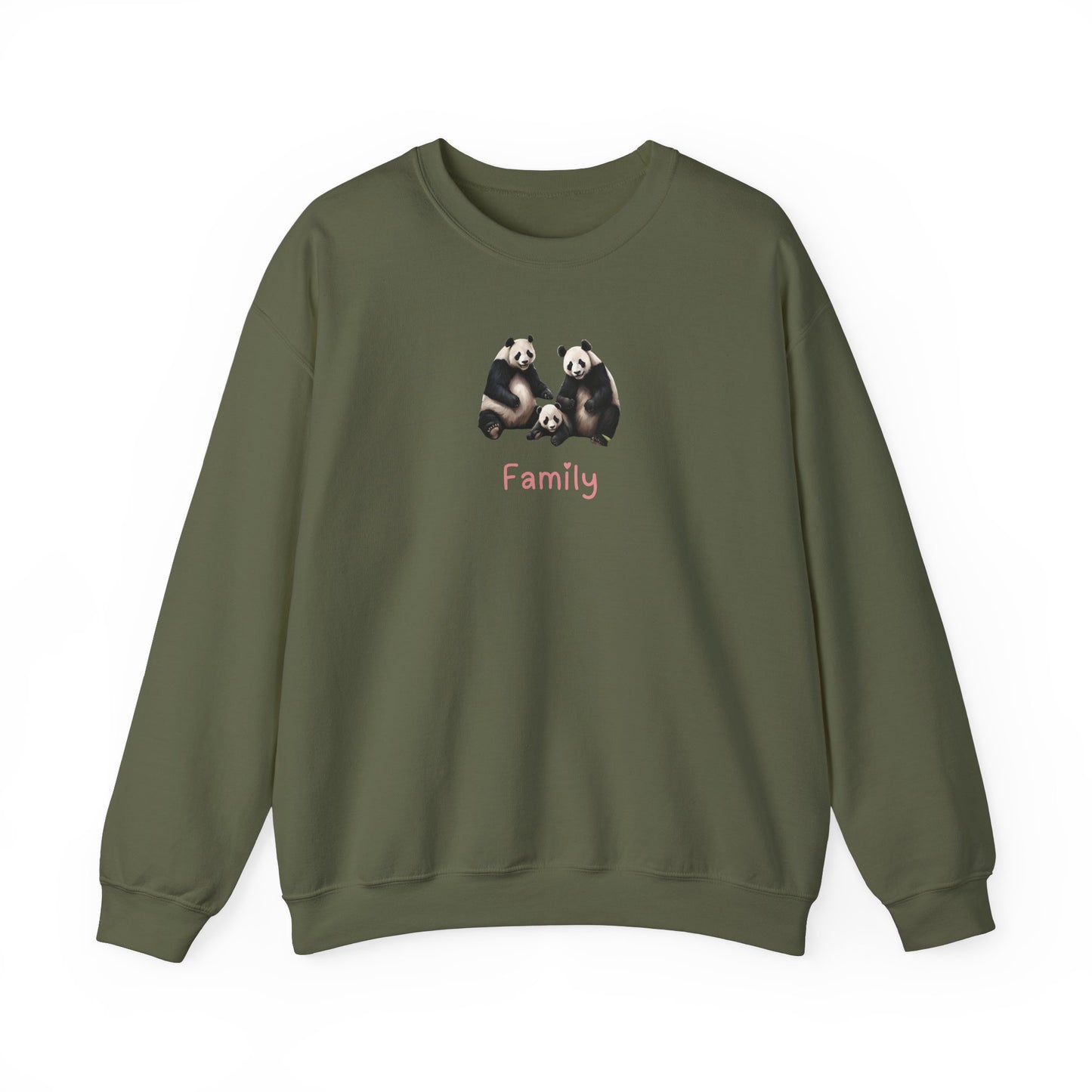 Panda Family Unisex Crewneck Sweatshirt