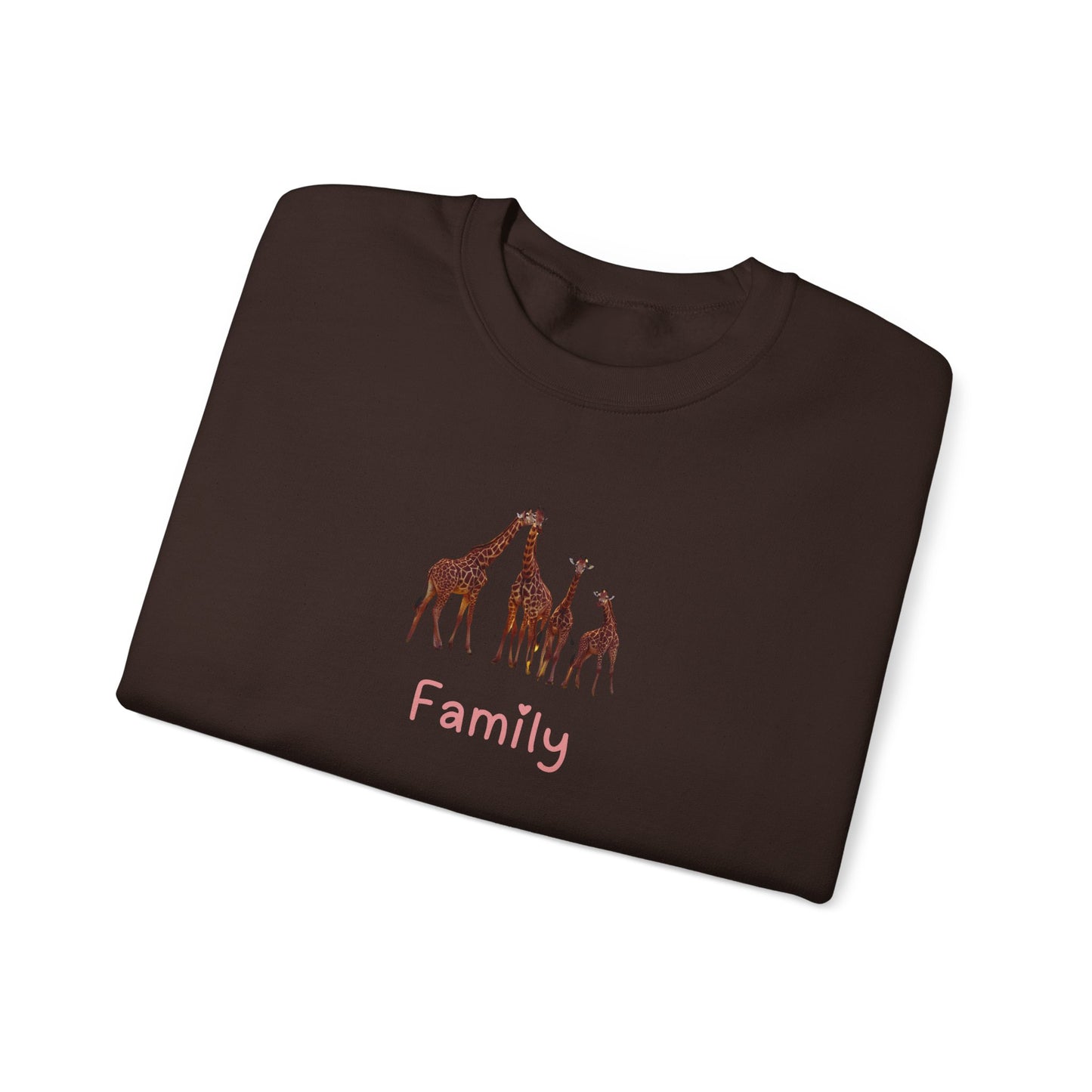 Family Giraffes  Unisex Crewneck Sweatshirt