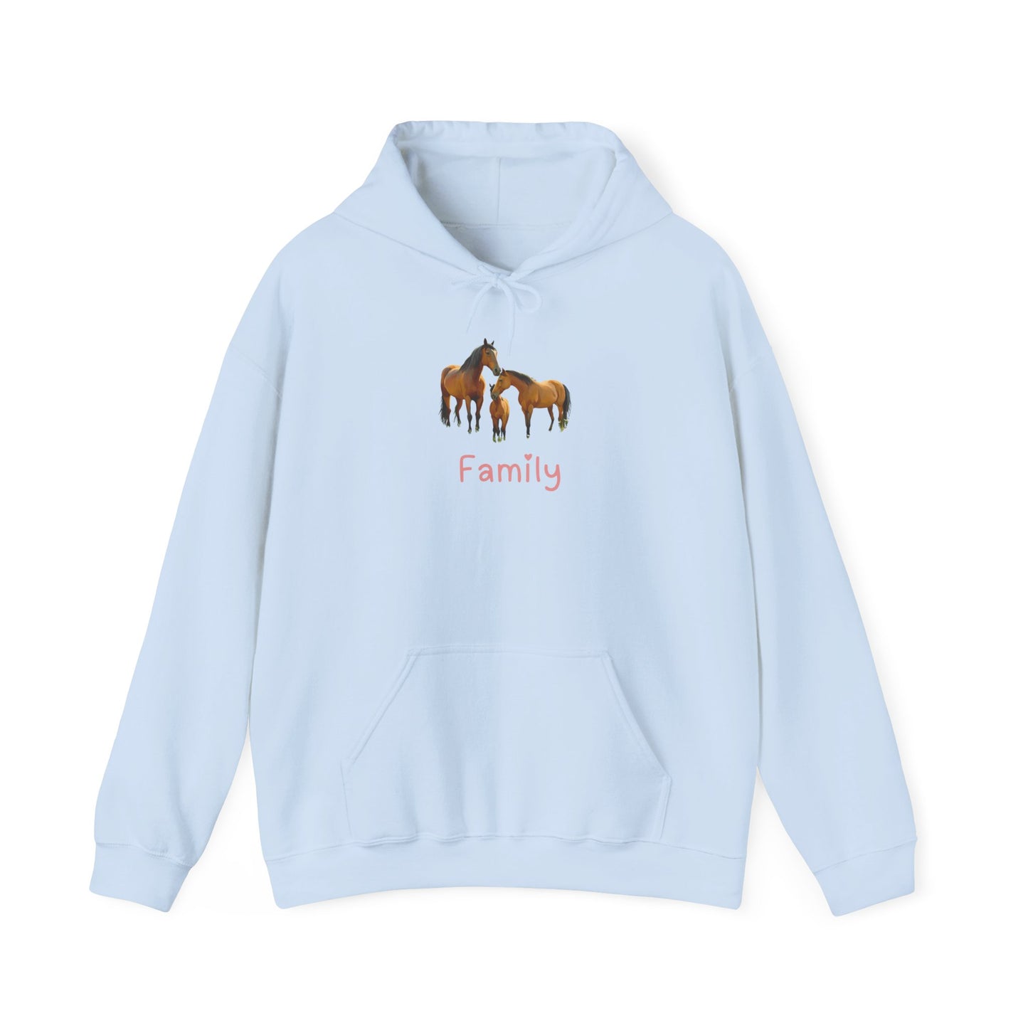 Horse Family Unisex Hooded Sweatshirt