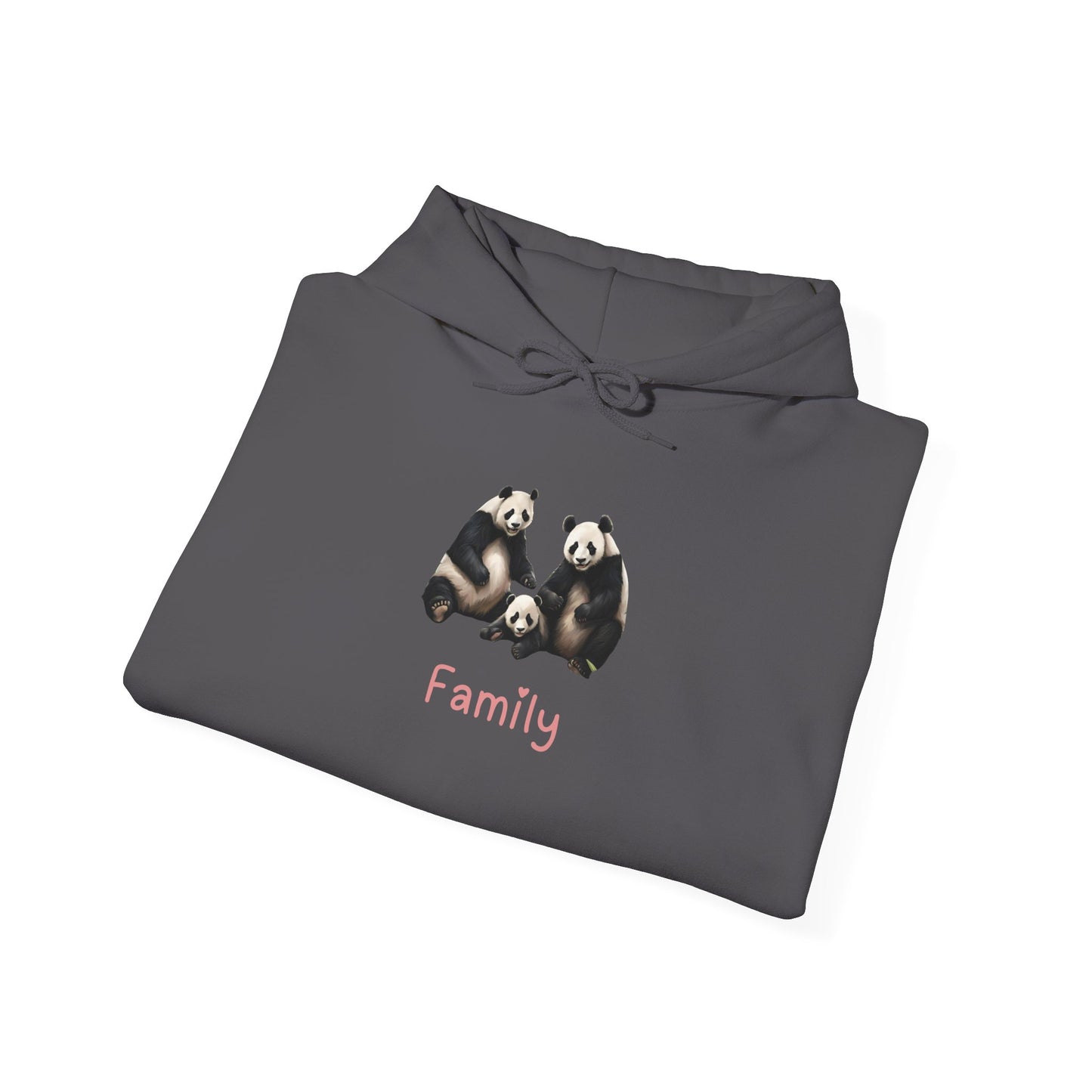 Panda Family Unisex Hooded Sweatshirt