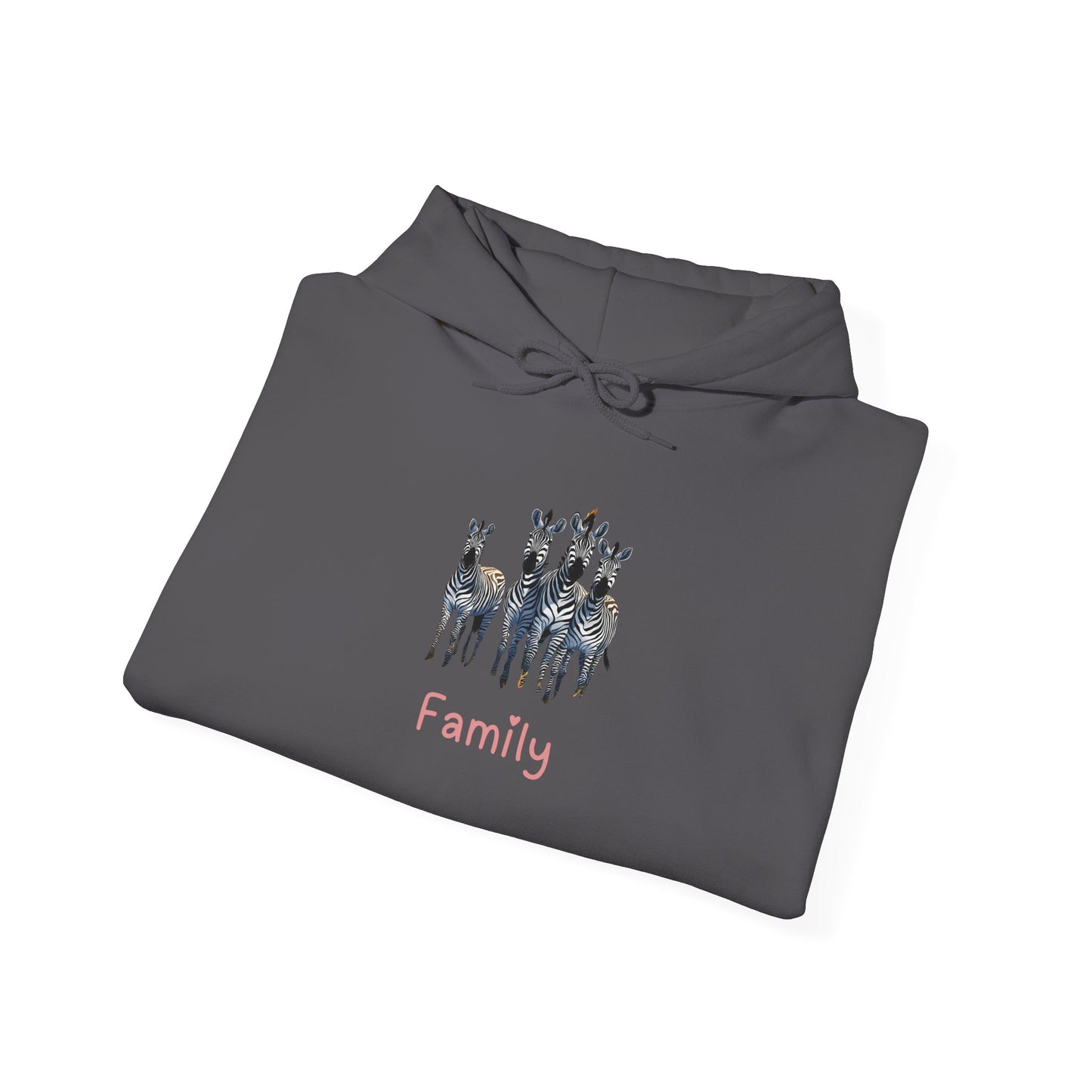 Zebra Family Unisex Hooded Sweatshirt