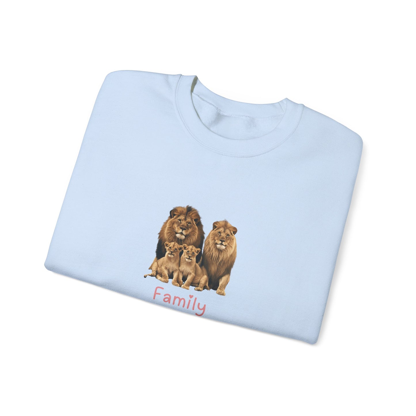 Lion Family Unisex Crewneck Sweatshirt