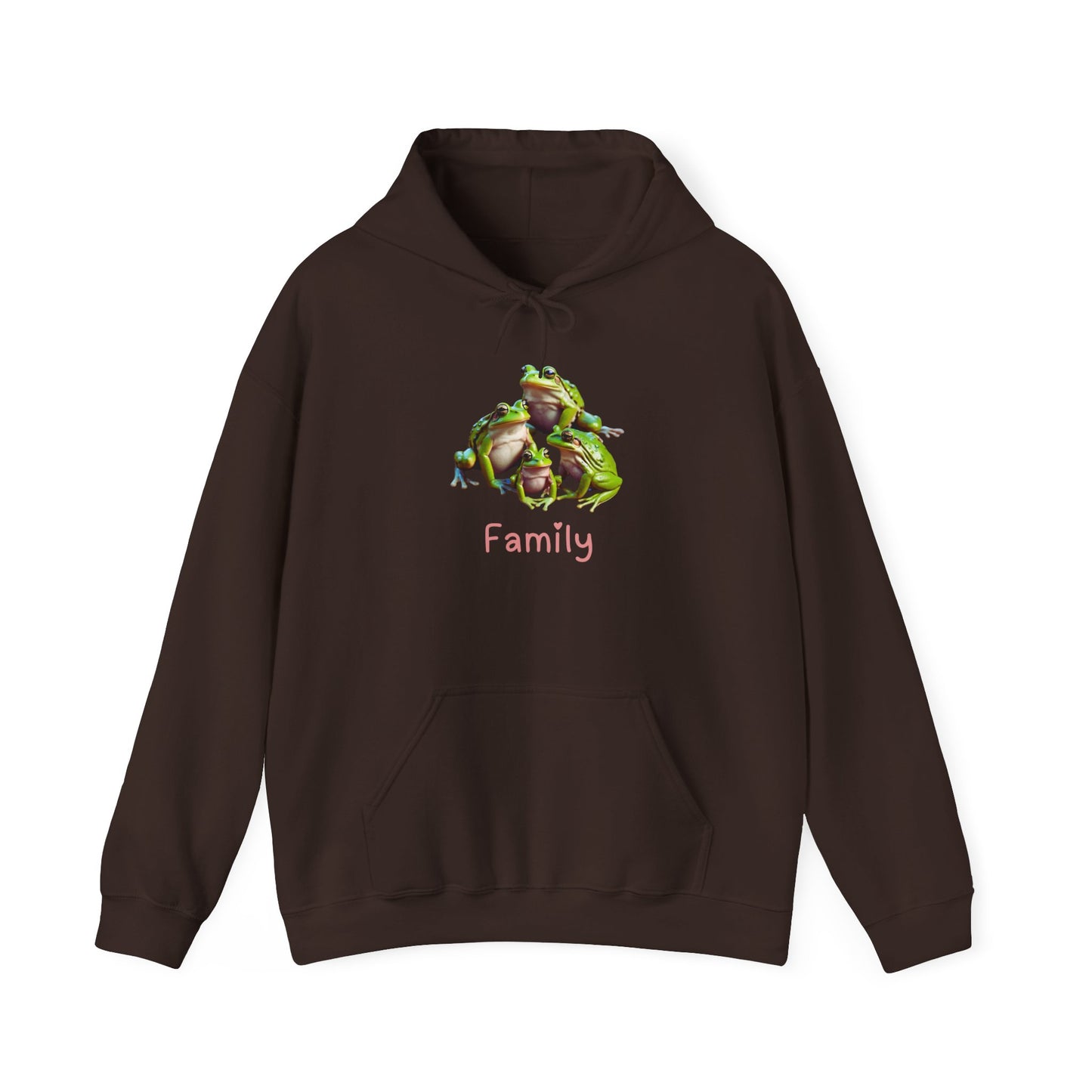 Frog Family Unisex Hooded Sweatshirt