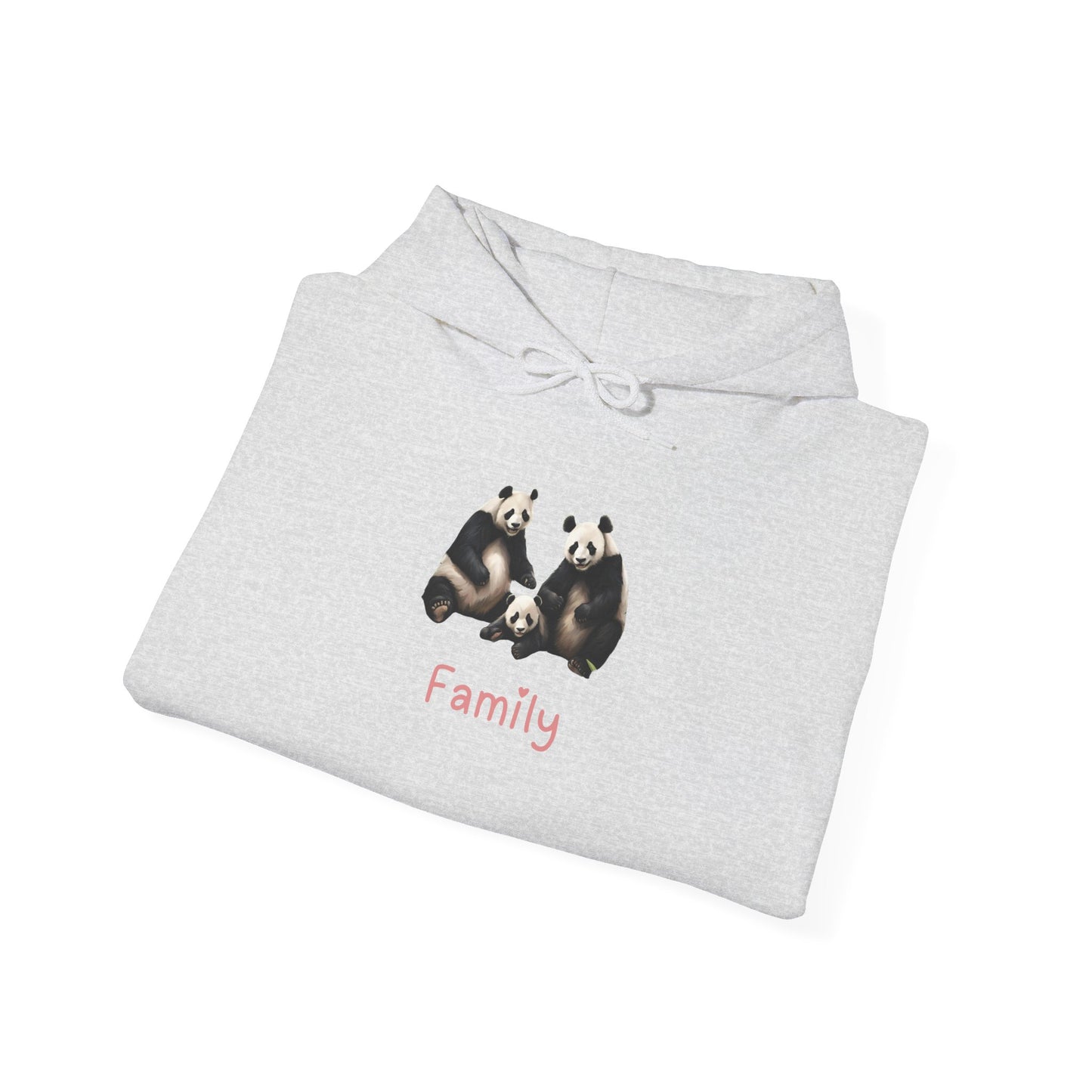 Panda Family Unisex Hooded Sweatshirt