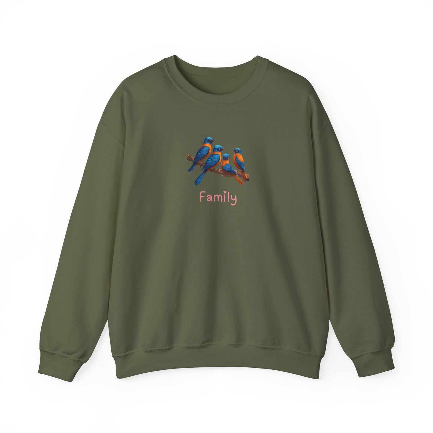 Bird Family Unisex Crewneck Sweatshirt