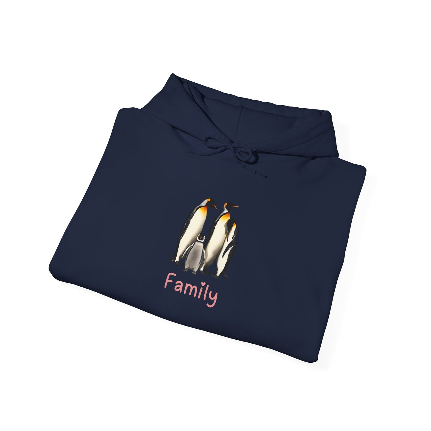 Penguin Family Unisex Hooded Sweatshirt