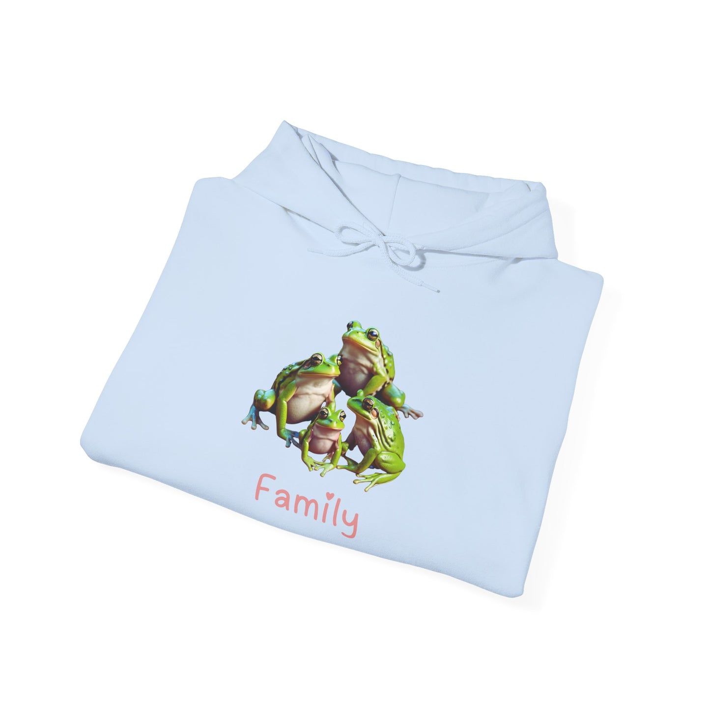 Frog Family Unisex Hooded Sweatshirt