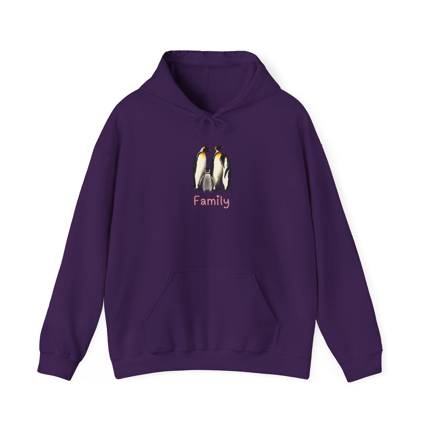 Penguin Family Unisex Hooded Sweatshirt